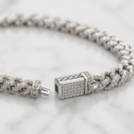 925 Sterling Silver Cuban Link Chain Bracelet - Image 3