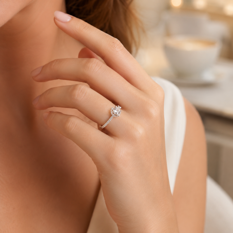 Bouquet Moissanite Ring second image