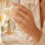 Single Row Six-Prong Moissanite Ring - Image 2