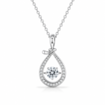 Lucky Pouch Moissanite Pendant Necklace