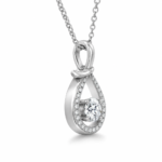 Lucky Pouch Moissanite Pendant Necklace - Image 3