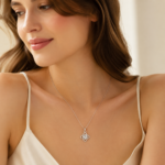 Lucky Clover Moissanite Necklace - Image 2