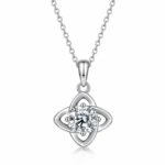 Lucky Clover Moissanite Necklace