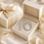 Elegant Diamond Hoop Earrings for Women | Sunshine Jewelry - Image 5