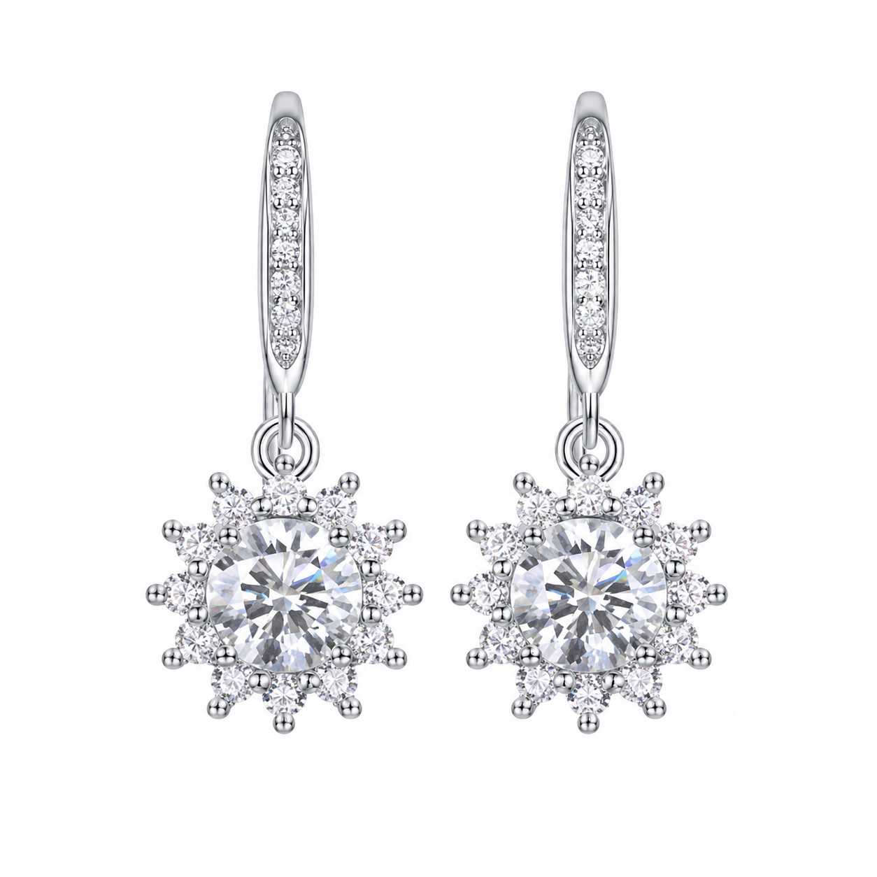 ChatGPT Image 2026年6月2日 16_55_08 (2) Floral Halo Dangle Earrings in Sterling Silver | Sunshine Jewelry – Image 1