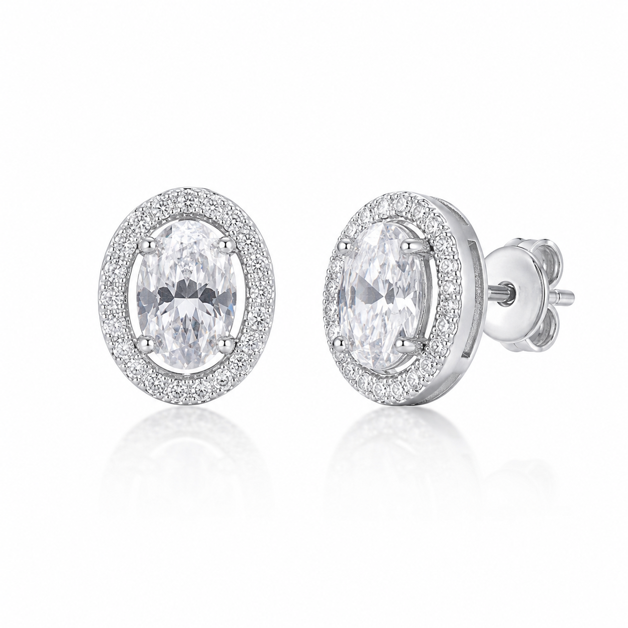 ChatGPT Image 2026年6月2日 16_57_51 (2) Radiant Oval Halo Stud Earrings – Timeless Everyday Elegance - Image 1