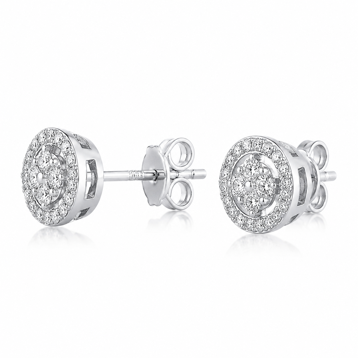 ChatGPT Image 2026年6月2日 17_05_17 (3) Double Halo Round Cut Stud Earrings in Sterling Silver | Sunshine Jewelry - Image 1