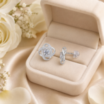 Radiant Infinity Knot Stud Earrings – Elegant Everyday Sparkle - Image 6
