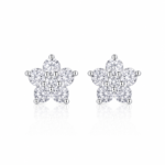Radiant Bloom Cluster Stud Earrings – Timeless Everyday Sparkle - Image 3