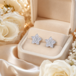 Radiant Bloom Cluster Stud Earrings – Timeless Everyday Sparkle - Image 6