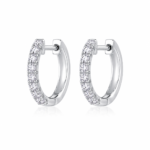 Radiant Circle Huggie Earrings – Everyday Sparkle & Elegance - Image 3