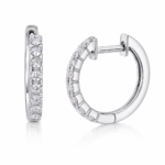 Radiant Circle Huggie Earrings – Everyday Sparkle & Elegance
