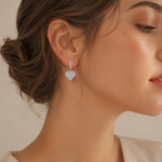 Radiant Heart Drop Earrings – Timeless Everyday Romance - Image 2