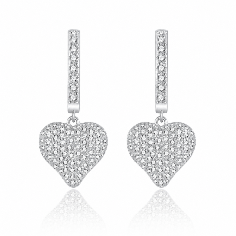 Radiant Heart Drop Earrings – Timeless Everyday Romance