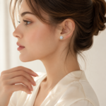 Radiant Pavé Cluster Stud Earrings – Timeless Everyday Sparkle - Image 2