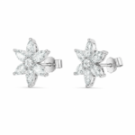 Radiant Floral Cluster Stud Earrings – Timeless Everyday Sparkle - Image 3