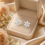 Radiant Floral Cluster Stud Earrings – Timeless Everyday Sparkle - Image 6