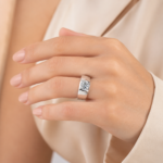 Radiant Solitaire Diamond Ring – Timeless Modern Elegance - Image 5