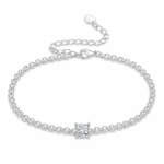 Radiant Princess Cut Tennis Bracelet – Timeless Everyday Sparkle