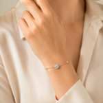 Radiant Halo Station Bracelet – Timeless Sparkle for Every Moment - Image 5