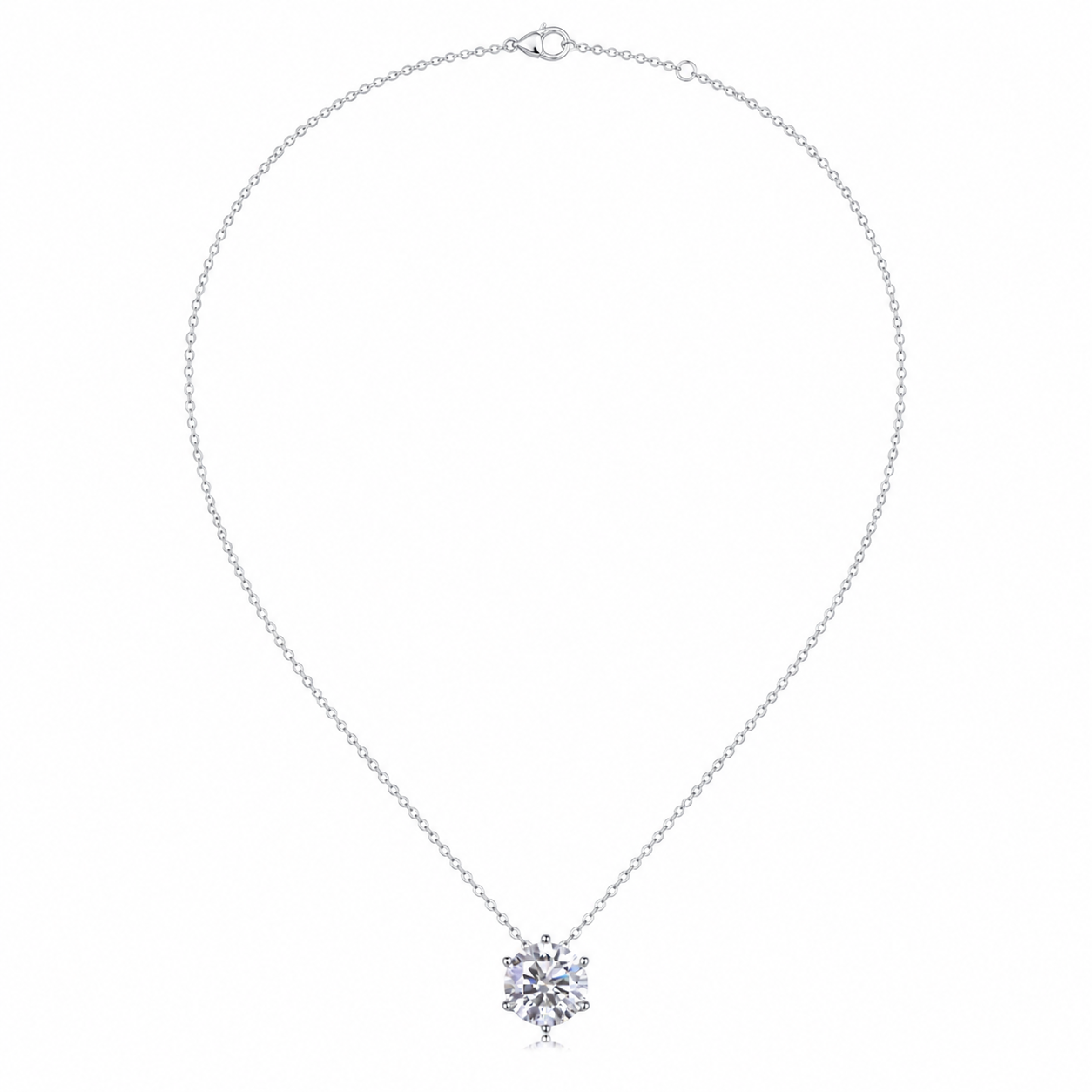 ChatGPT Image 2026年6月2日 19_14_10 (2) Classic Six-Prong Moissanite Necklace - Image 1