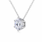 Classic Six-Prong Moissanite Necklace - Image 3