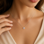 Classic Six-Prong Moissanite Necklace - Image 6