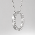 Radiant Eternity Circle Necklace - Image 3