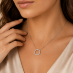 Radiant Eternity Circle Necklace - Image 5