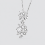 Radiant Double Snowflake Necklace – Timeless Sparkle for Every Moment - Image 3