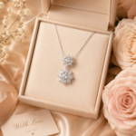 Radiant Double Snowflake Necklace – Timeless Sparkle for Every Moment - Image 6