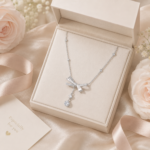 Radiant Bow Drop Necklace - Image 6
