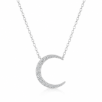 Radiant Crescent Moon Necklace – Timeless Sparkle for Every Moment