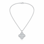 Radiant Four-Leaf Clover Necklace – Timeless Sparkle for Every Moment