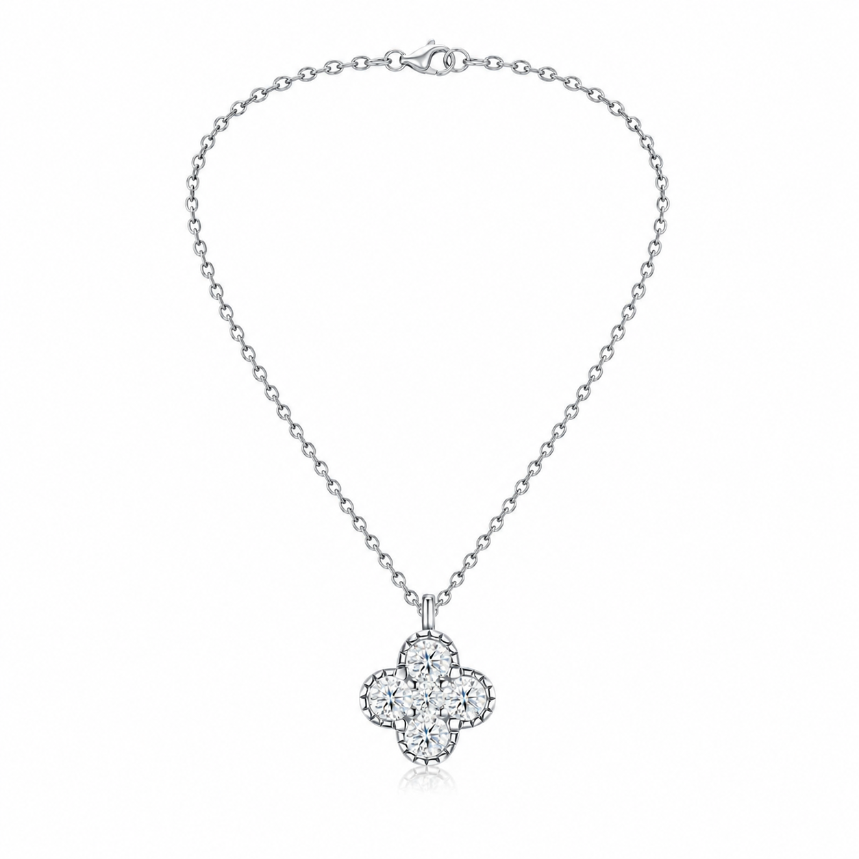 ChatGPT Image 2026年6月2日 20_17_13 (2) Radiant Four-Leaf Clover Necklace – Timeless Sparkle for Every Moment - Image 1