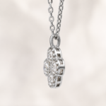 Radiant Four-Leaf Clover Necklace – Timeless Sparkle for Every Moment - Image 3