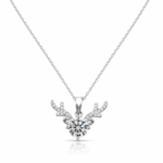 Radiant Antler Necklace – Nature-Inspired Sparkle for Every Moment