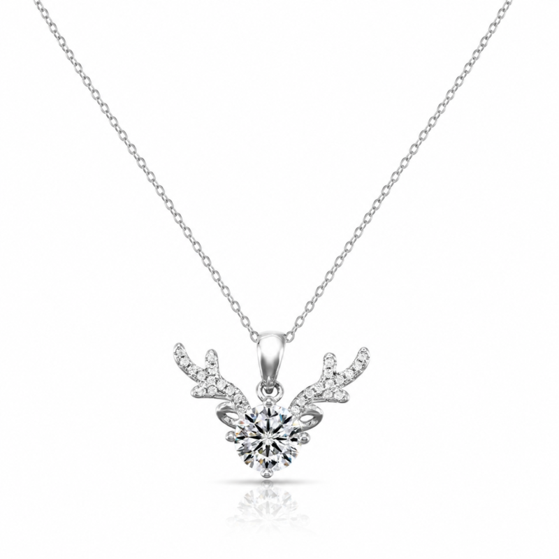 Radiant Antler Necklace – Nature-Inspired Sparkle for Every Moment