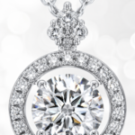 Radiant Halo Circle Necklace – Timeless Sparkle for Every Moment - Image 4