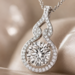 Radiant Twist Halo Necklace – Timeless Sparkle for Every Moment - Image 4
