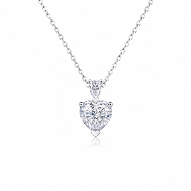 Radiant Heart Solitaire Necklace – A Timeless Symbol of Love
