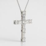 Radiant Diamond Cross Necklace – Elegant Faith & Timeless Sparkle - Image 3