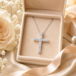 Radiant Diamond Cross Necklace – Elegant Faith & Timeless Sparkle - Image 6
