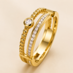 Radiant Double Row Pavé Ring – Elegant Sparkle for Every Moment - Image 3