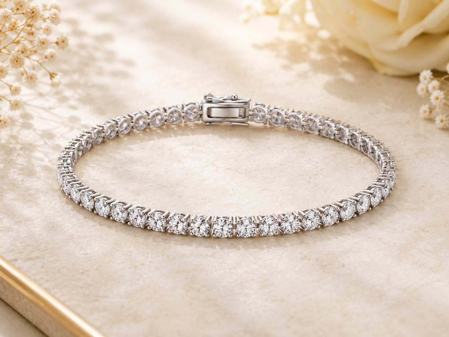 Moissanite tennis bracelet stone size guide