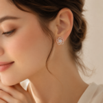 Sparkling Floral Blossom Necklace – Elegant Open Flower Pendant - Image 2