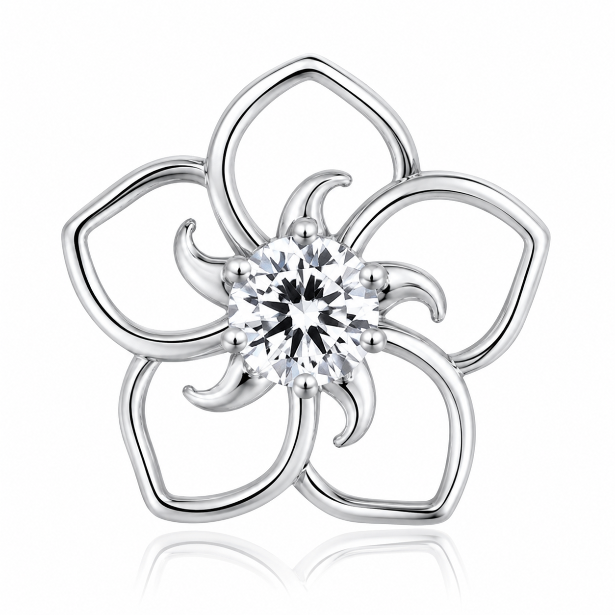 ChatGPT Image 2026年6月3日 16_02_05 (2) Sparkling Floral Blossom Necklace – Elegant Open Flower Pendant - Image 1