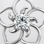 Sparkling Floral Blossom Necklace – Elegant Open Flower Pendant - Image 4