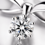 Bow Tie Pendant Necklace – Elegant Sterling Silver Necklace with Sparkling Stone - Image 4