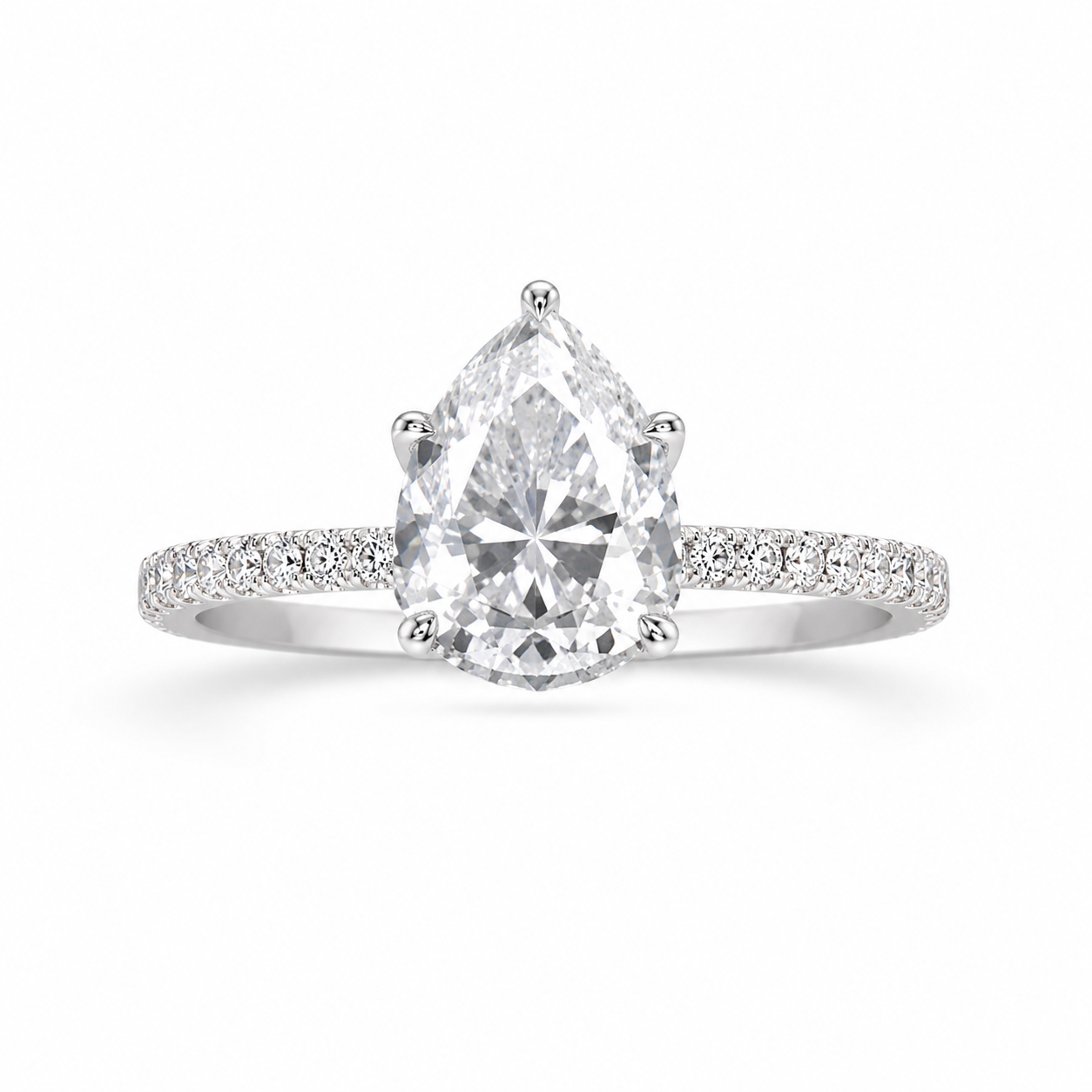 ChatGPT Image 2026年6月6日 14_28_35 (2) Pear-Shaped Diamond Ring – White Gold Plated Engagement & Promise Ring | Sunshine Jewelry - Image 1